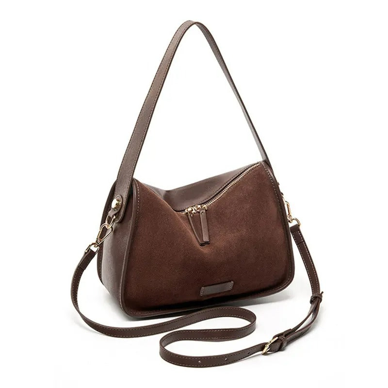 NICOLA borsa scamosciata morbida