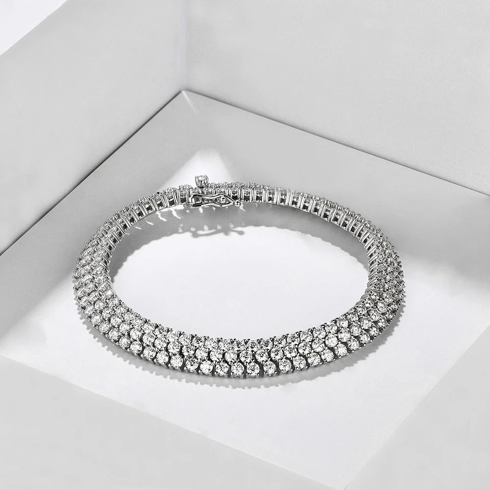 ROSA bracciale in oro bianco