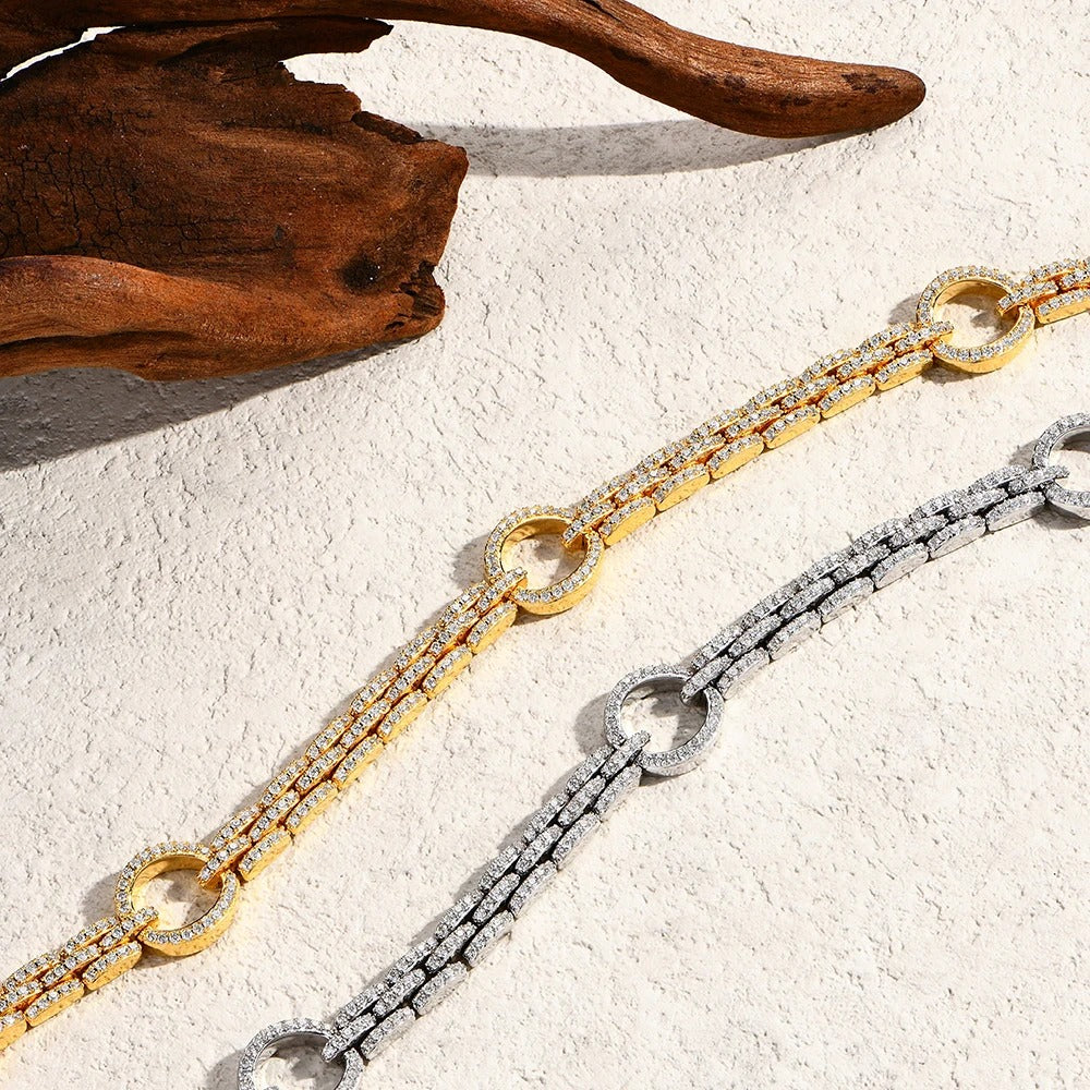 BENEDETTA bracciale a cerchio placcato in oro spesso