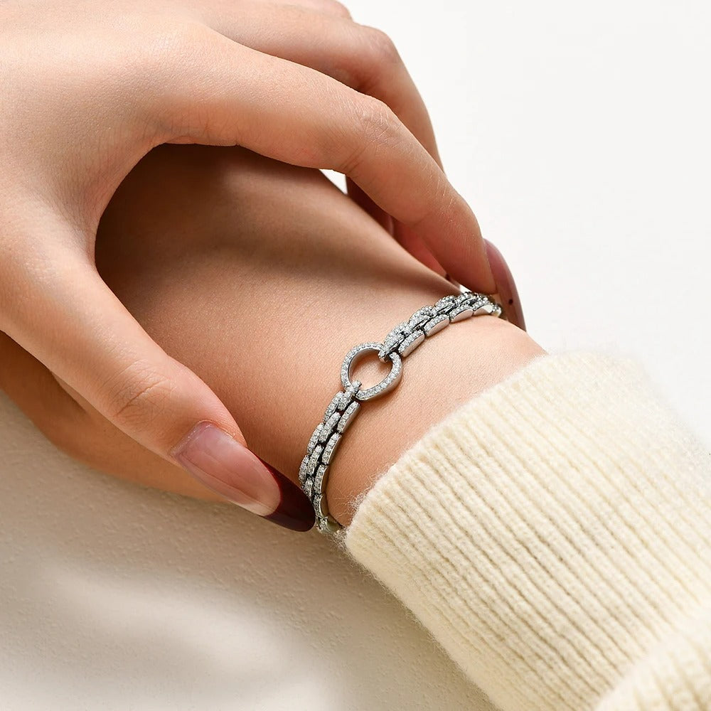 BENEDETTA bracciale a cerchio placcato in oro spesso