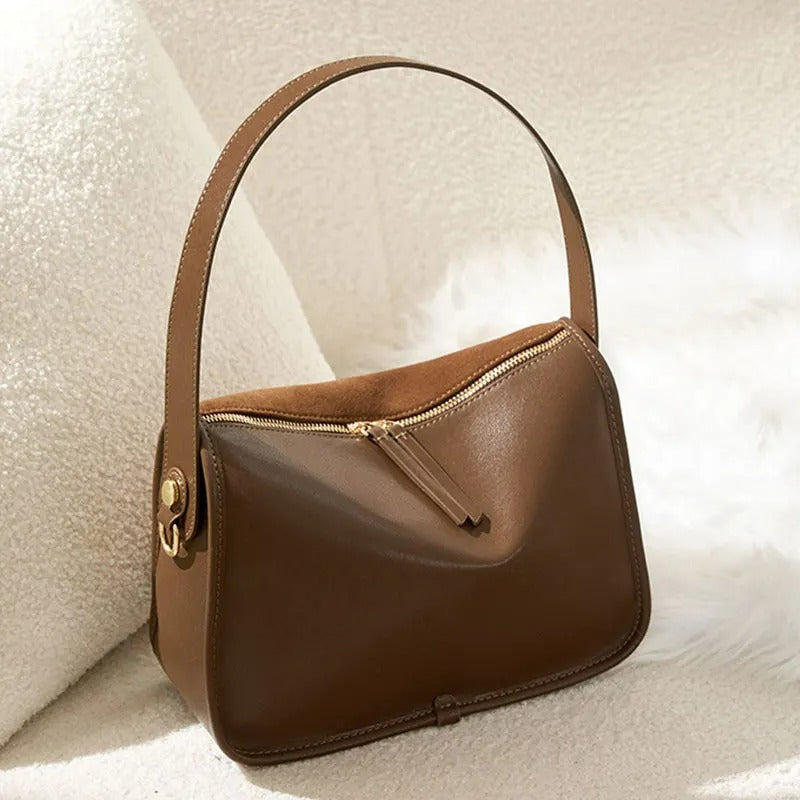 NICOLA borsa scamosciata morbida