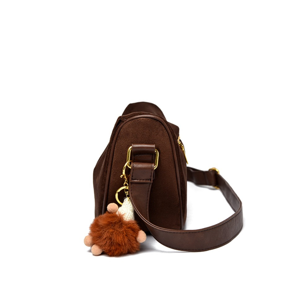 LAURA borsa a spalla scamosciata