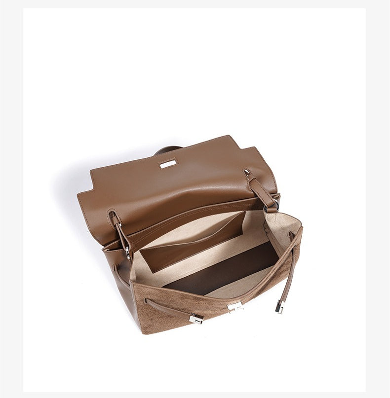 MARIA - Borsa a Tracolla in Pelle Scamosciata|Luxury Handbag