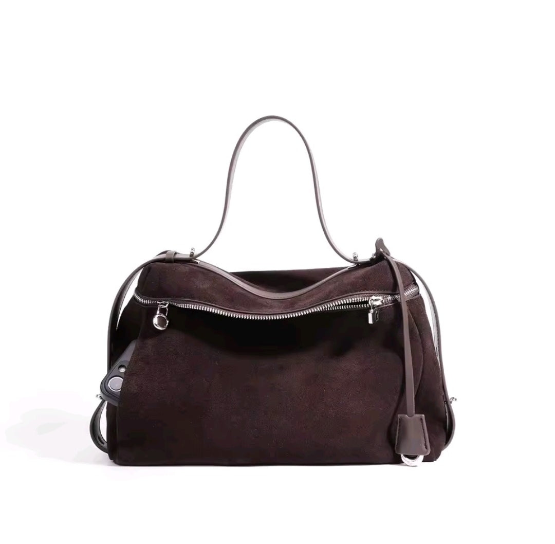 MARGHERITA - Borsa a Tracolla in Pelle Scamosciata Italiana