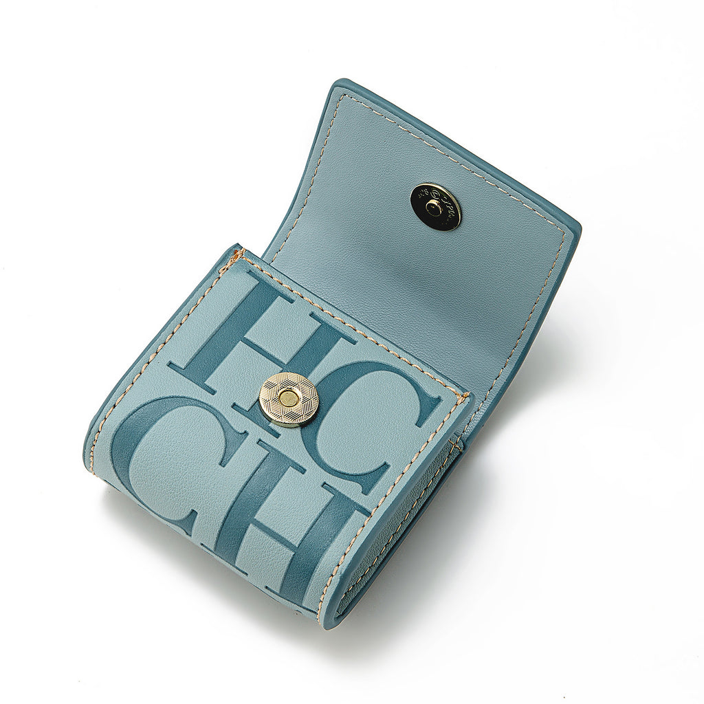 Cecilia CH - Porta Auricolari e Mini Portafoglio in Pelle