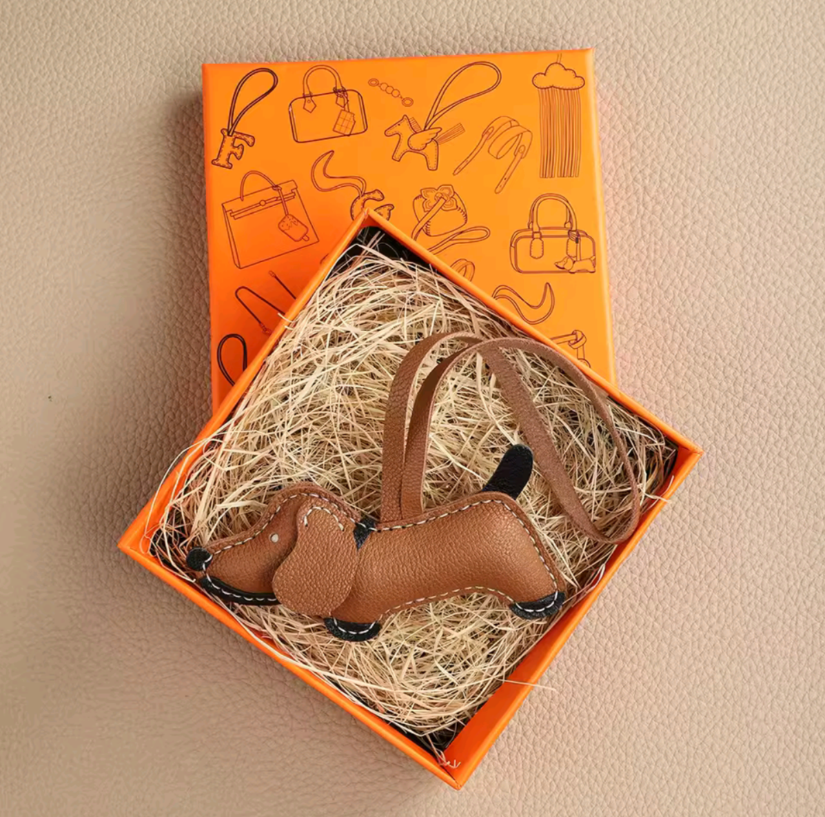 BOY ciondolo cucciolo in pelle