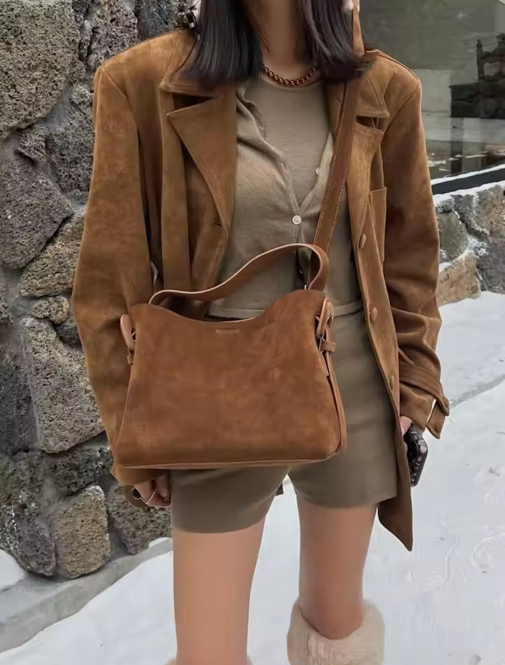 MELISSA borsa scamosciata versatile