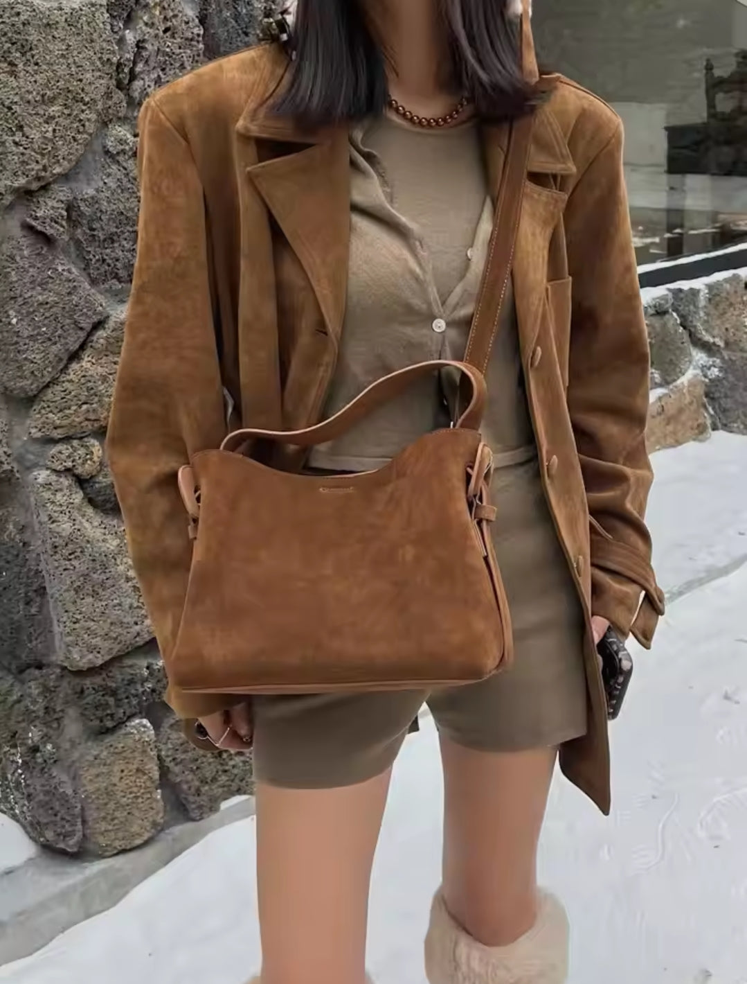 MELISSA borsa scamosciata versatile