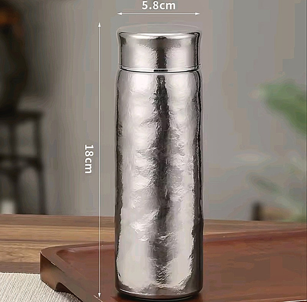 Bottiglia Termica in Titanio Premium - Isolamento Sottovuoto