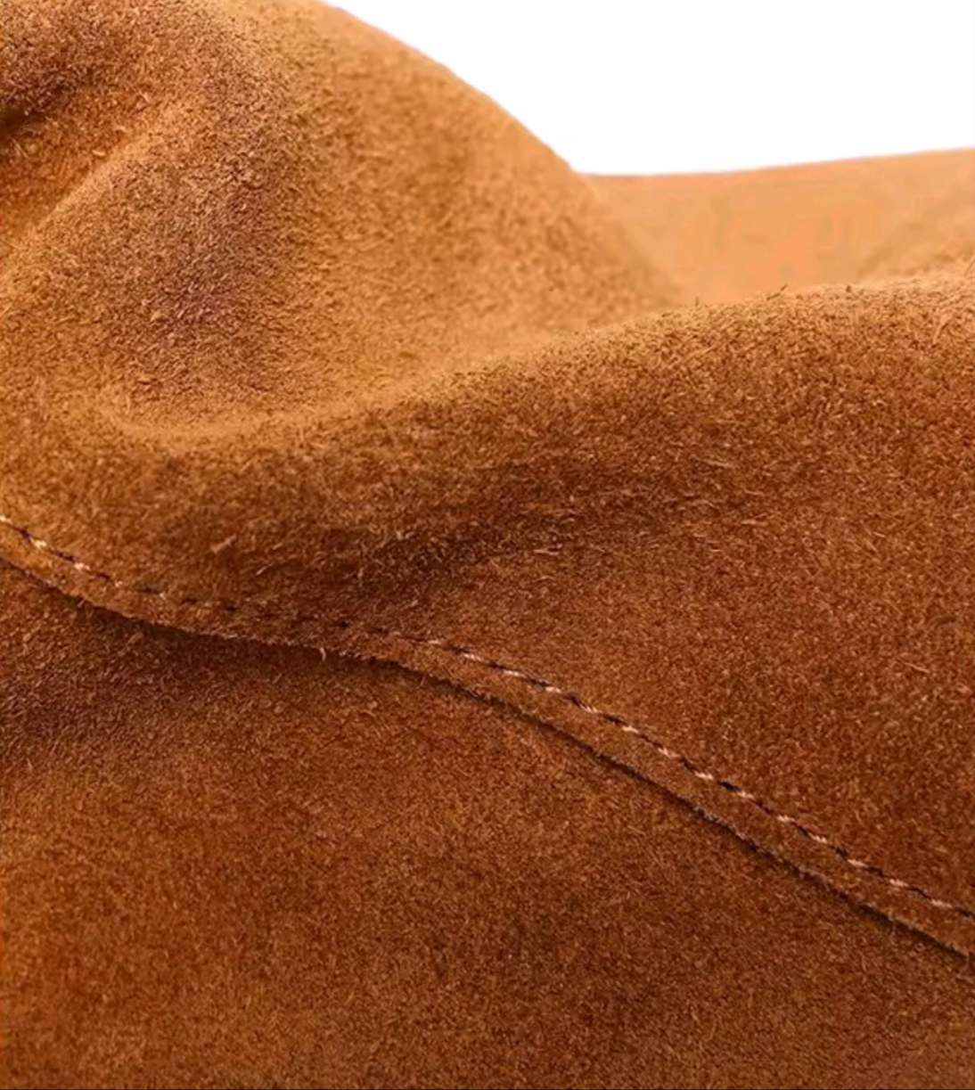 MIRANDA borsa scamosciata naturale