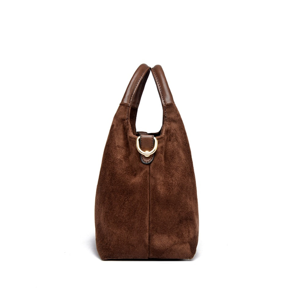 LUDOVICA borsa scamosciata naturale