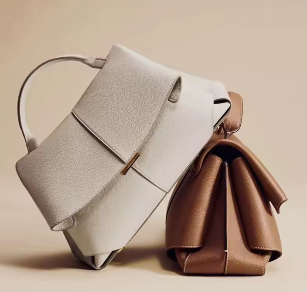 LISA borsa media in pelle