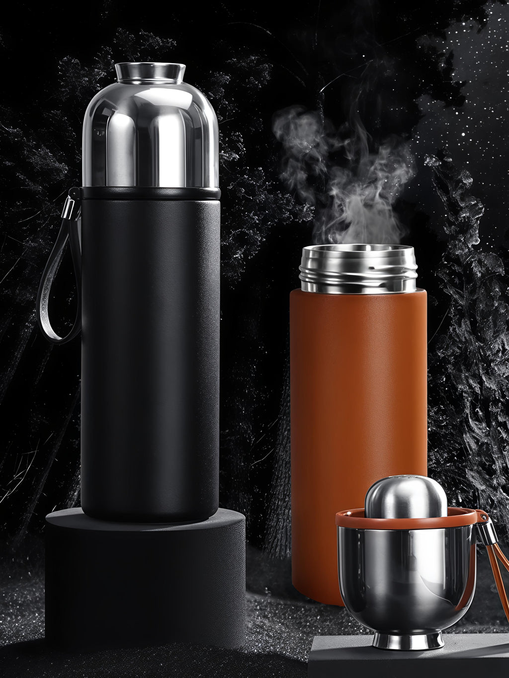 Bottiglia Termica in Acciaio Inox 400ml  | Mantiene Caldo & Freddo