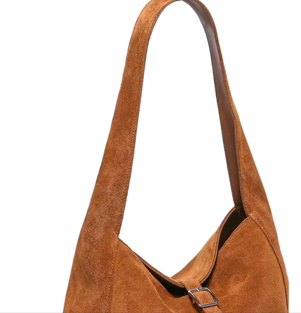 MIRANDA borsa scamosciata naturale