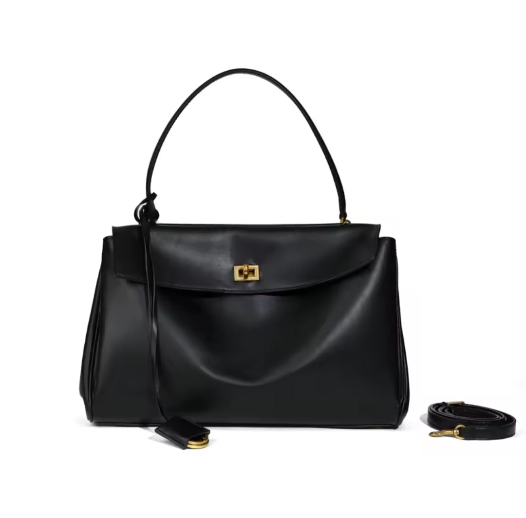 FRANCESCA borsa in pelle con cinturino