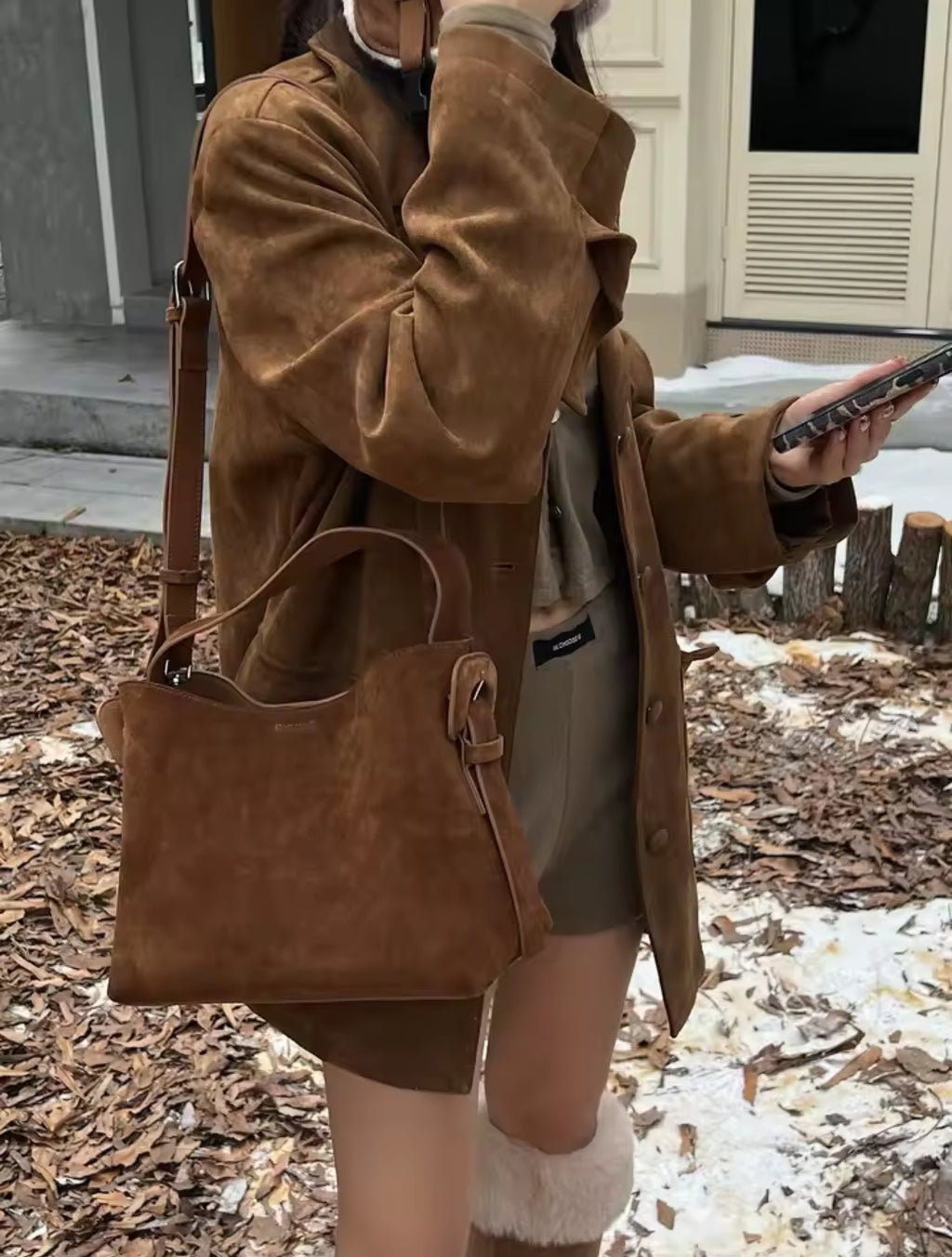 MELISSA borsa scamosciata versatile