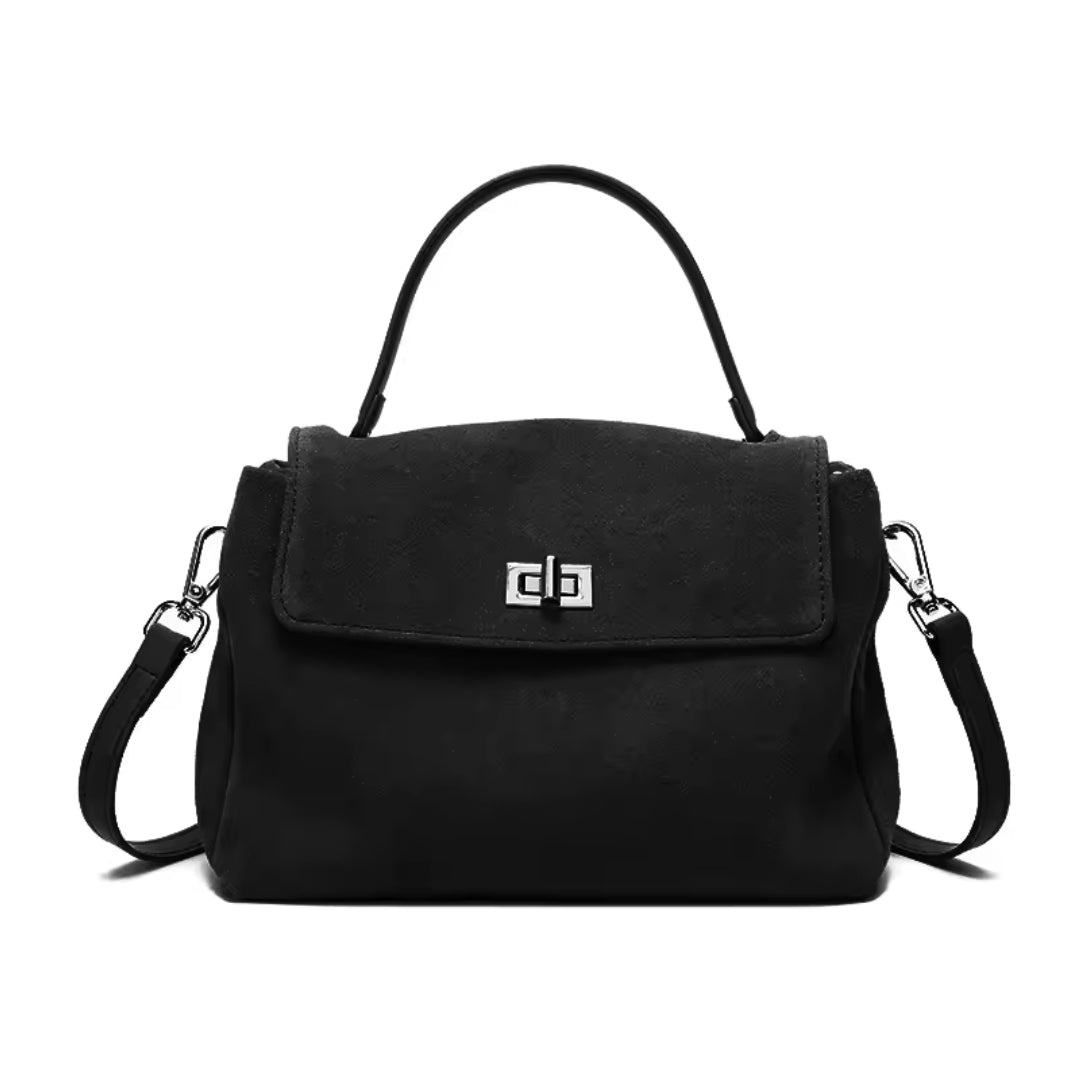 GINEVRA borsa a tracolla in pelle scamosciata