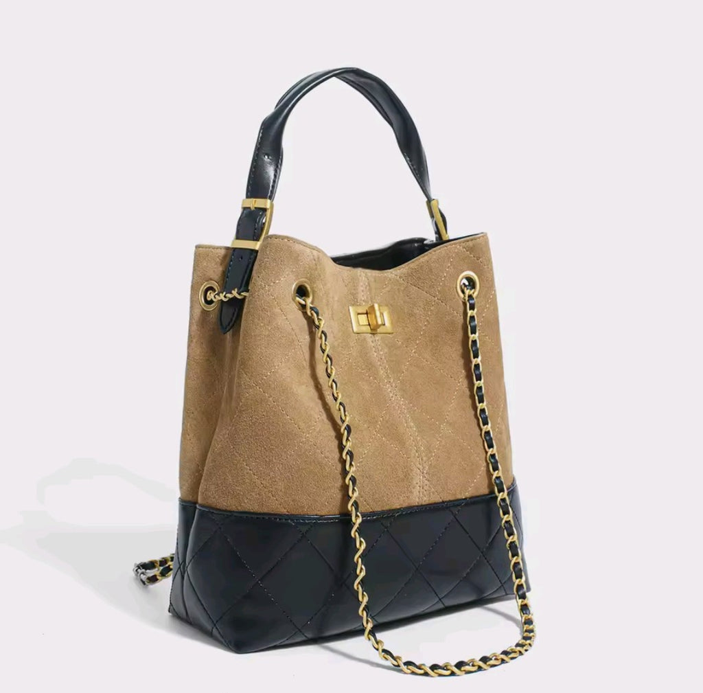 EMMA borsa a secchiello in pelle