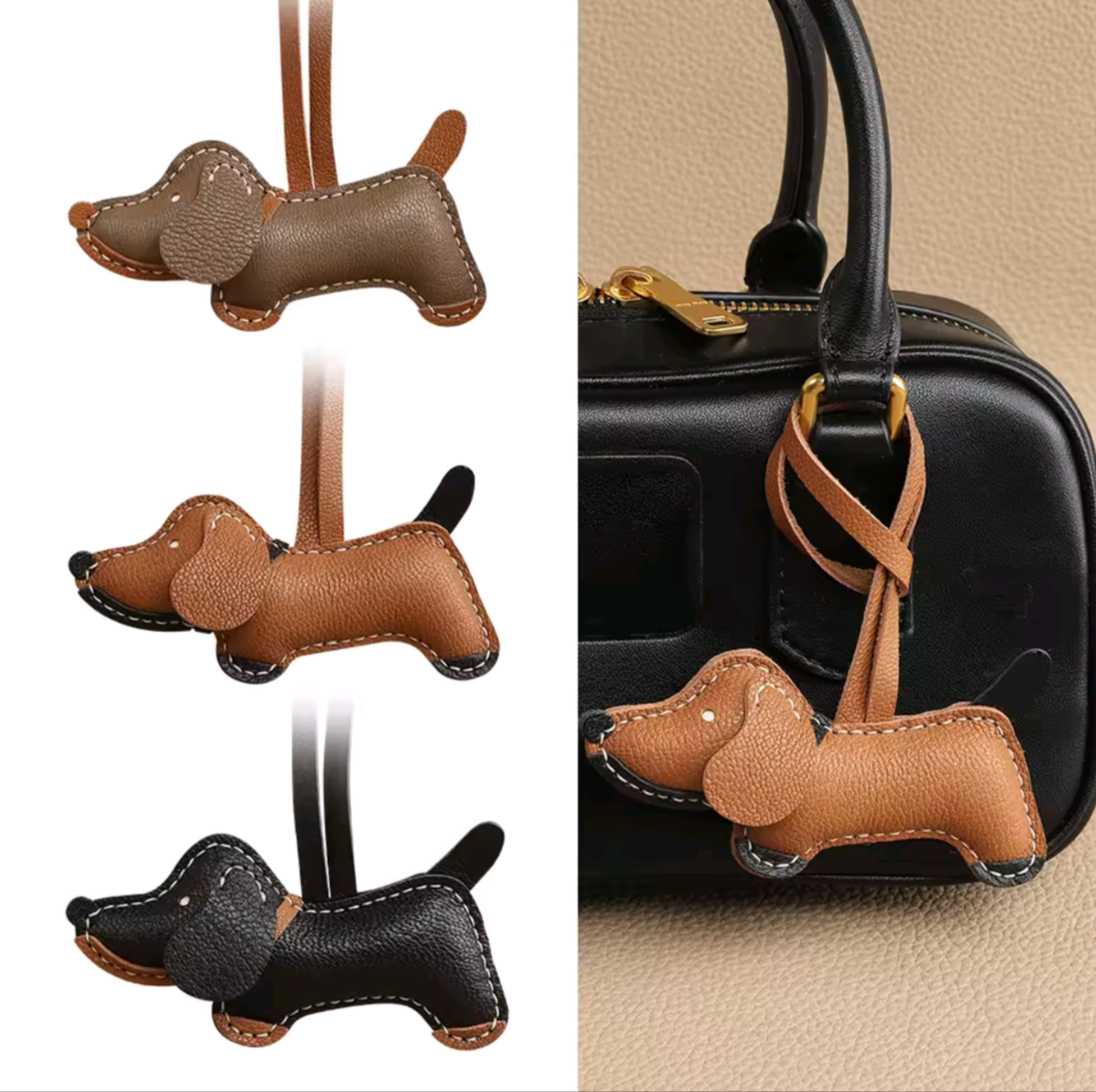 BOY ciondolo cucciolo in pelle