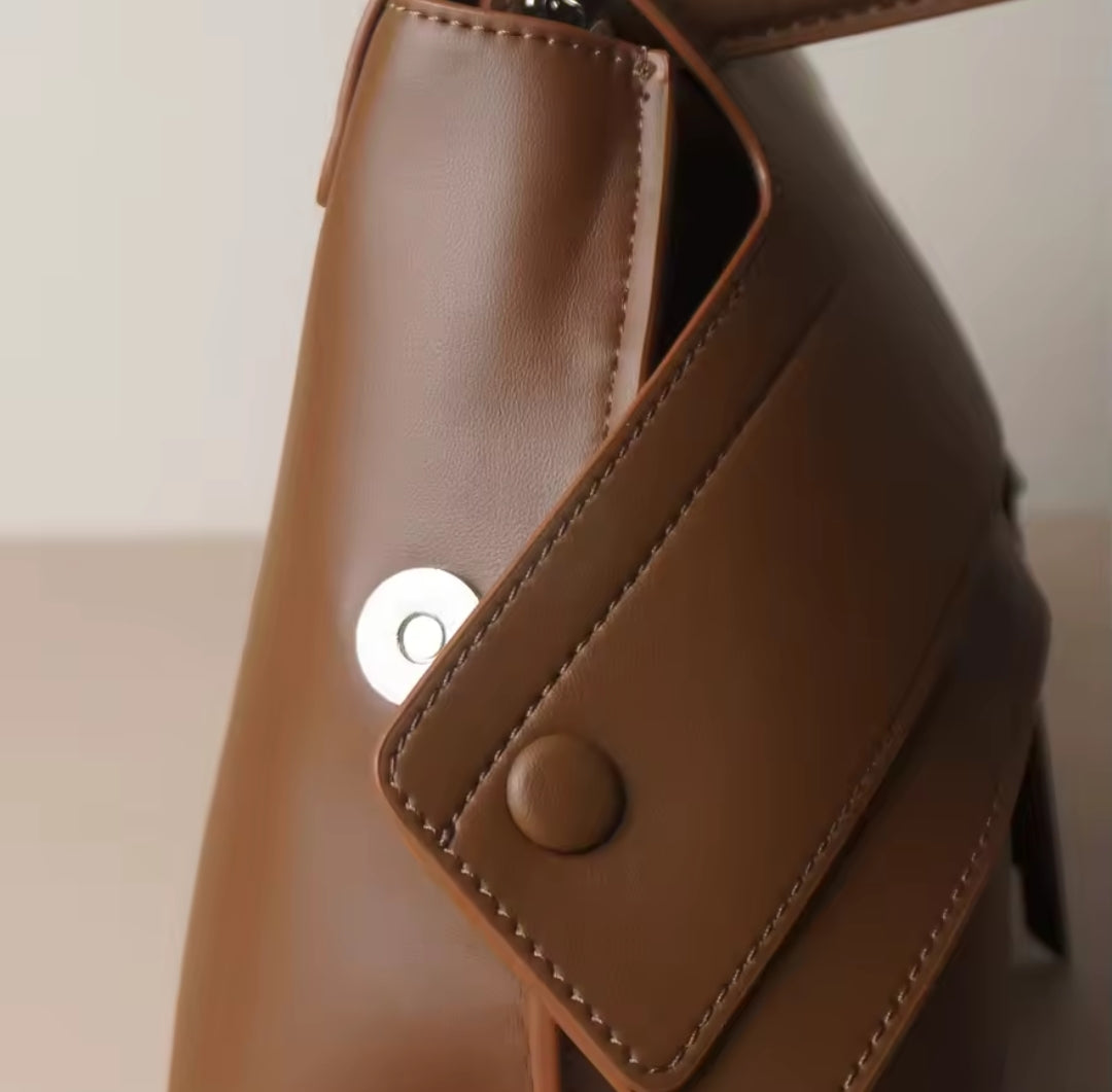 AURORA borsa in pelle con manico lungo