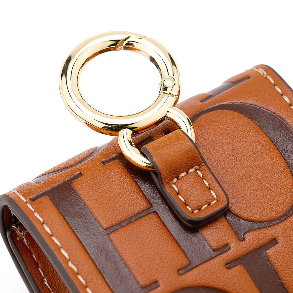 Cecilia CH - Porta Auricolari e Mini Portafoglio in Pelle