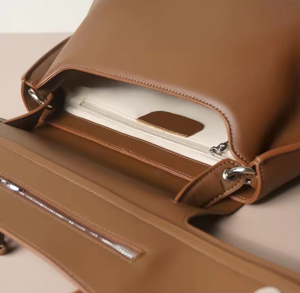 AURORA borsa in pelle con manico lungo