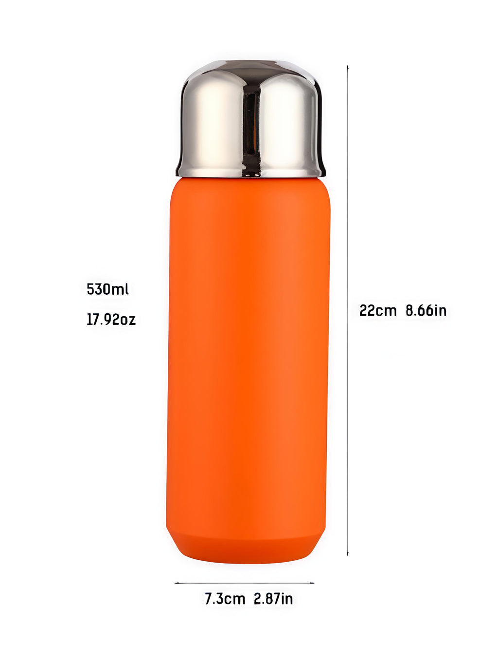 Bottiglia Termica 530ml in Acciaio Inox con Bicchierino Integrato