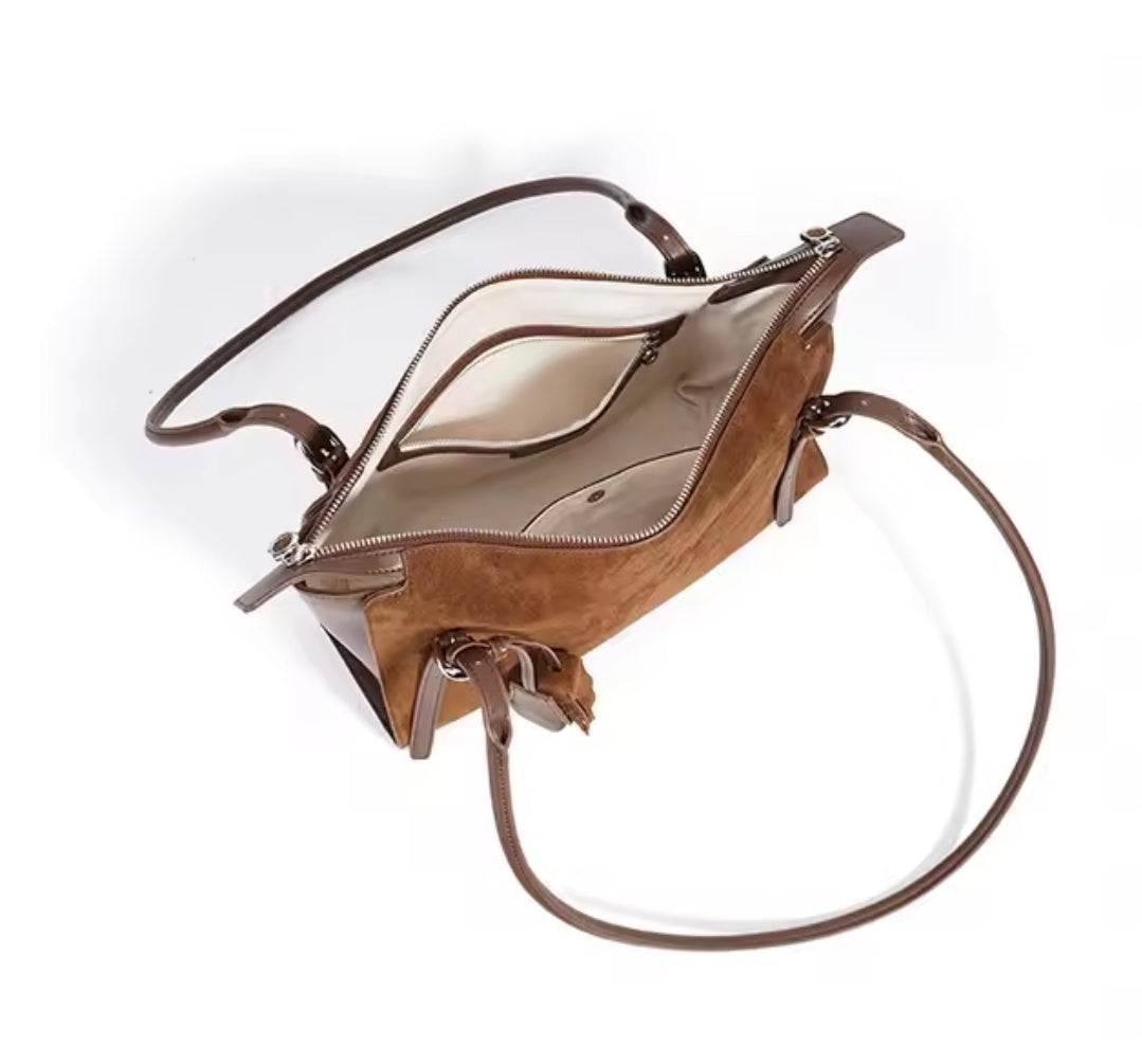 MATILDE borsa grande scamosciata