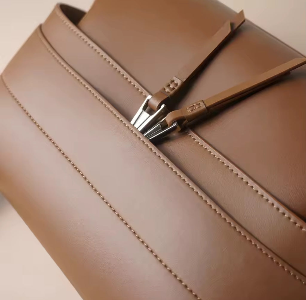 AURORA borsa in pelle con manico lungo