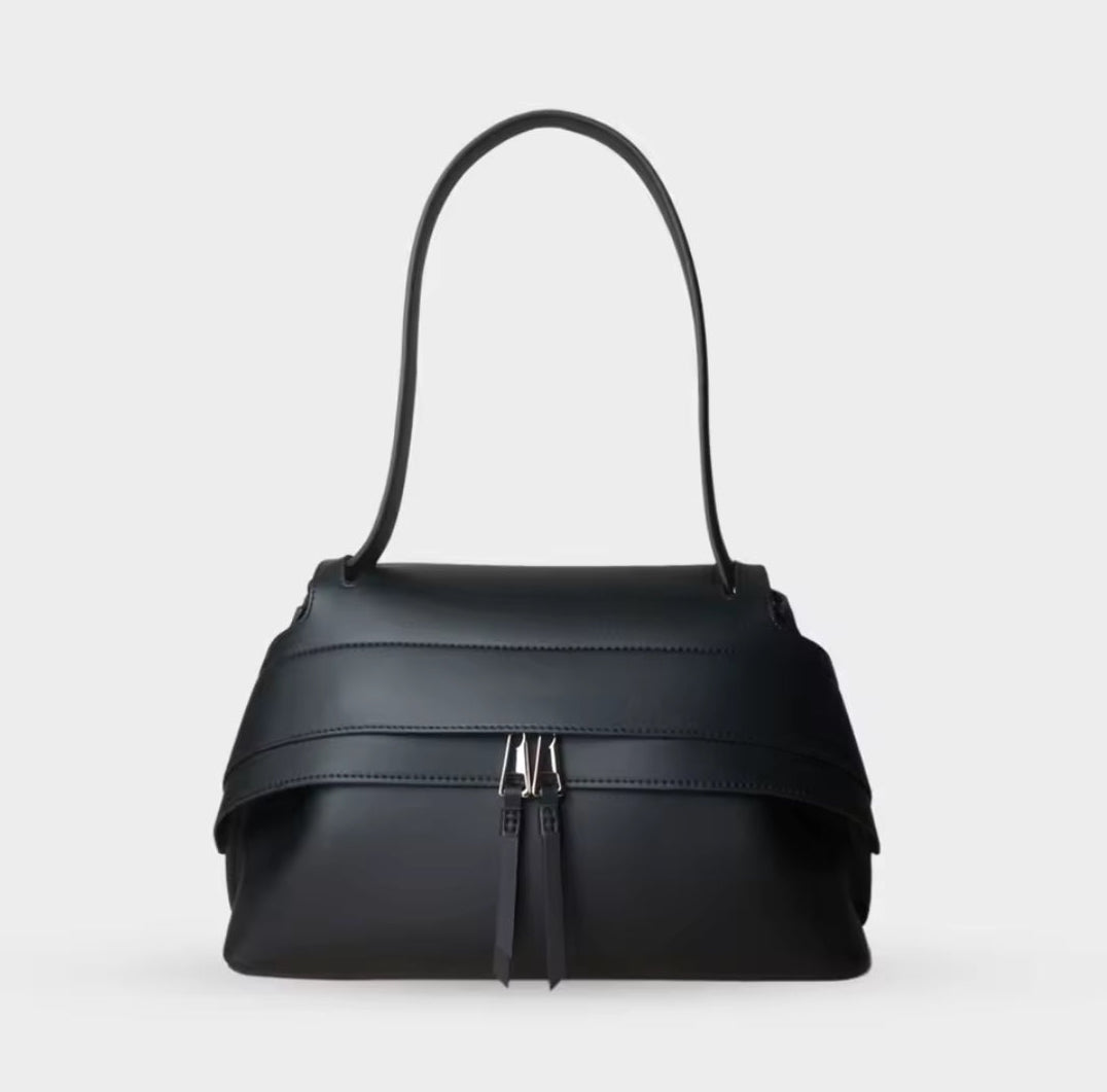 AURORA borsa in pelle con manico lungo