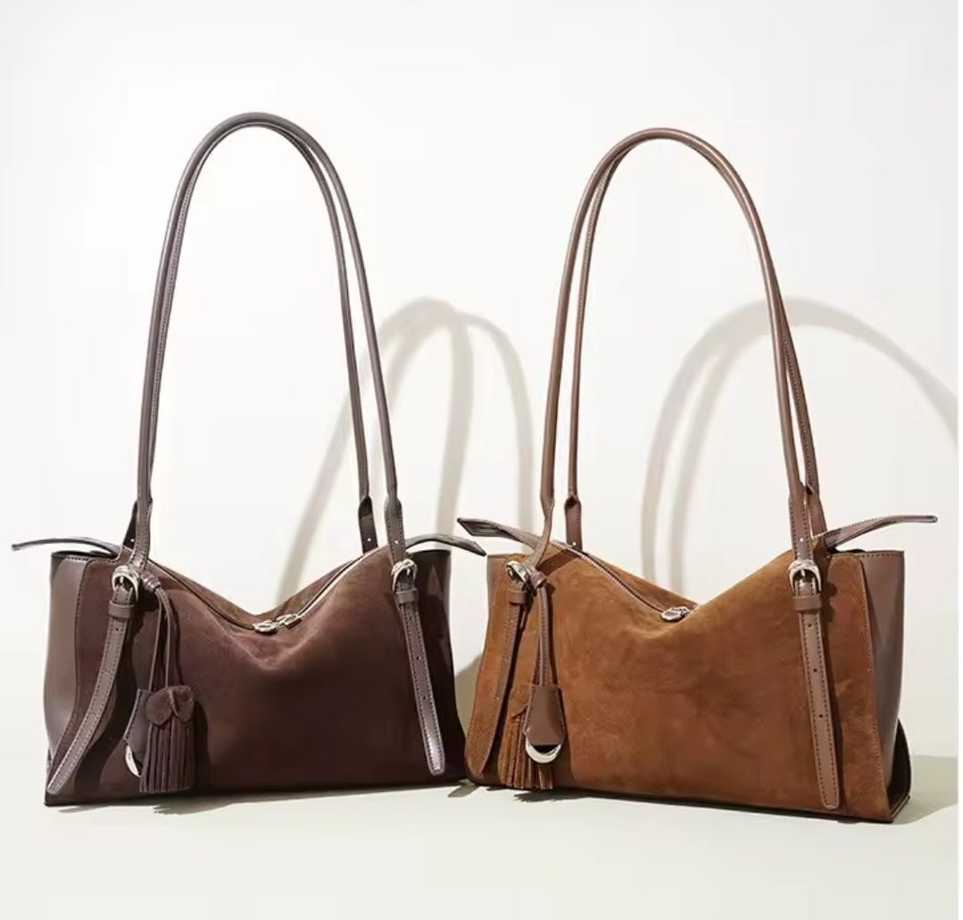 MATILDE borsa grande scamosciata