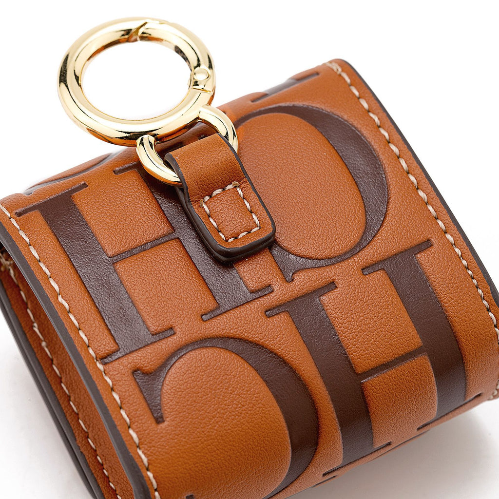 Cecilia CH - Porta Auricolari e Mini Portafoglio in Pelle