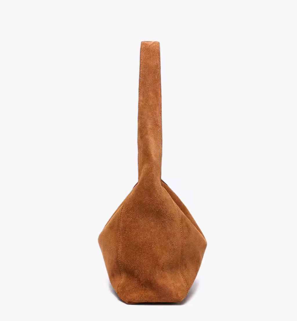 MIRANDA borsa scamosciata naturale