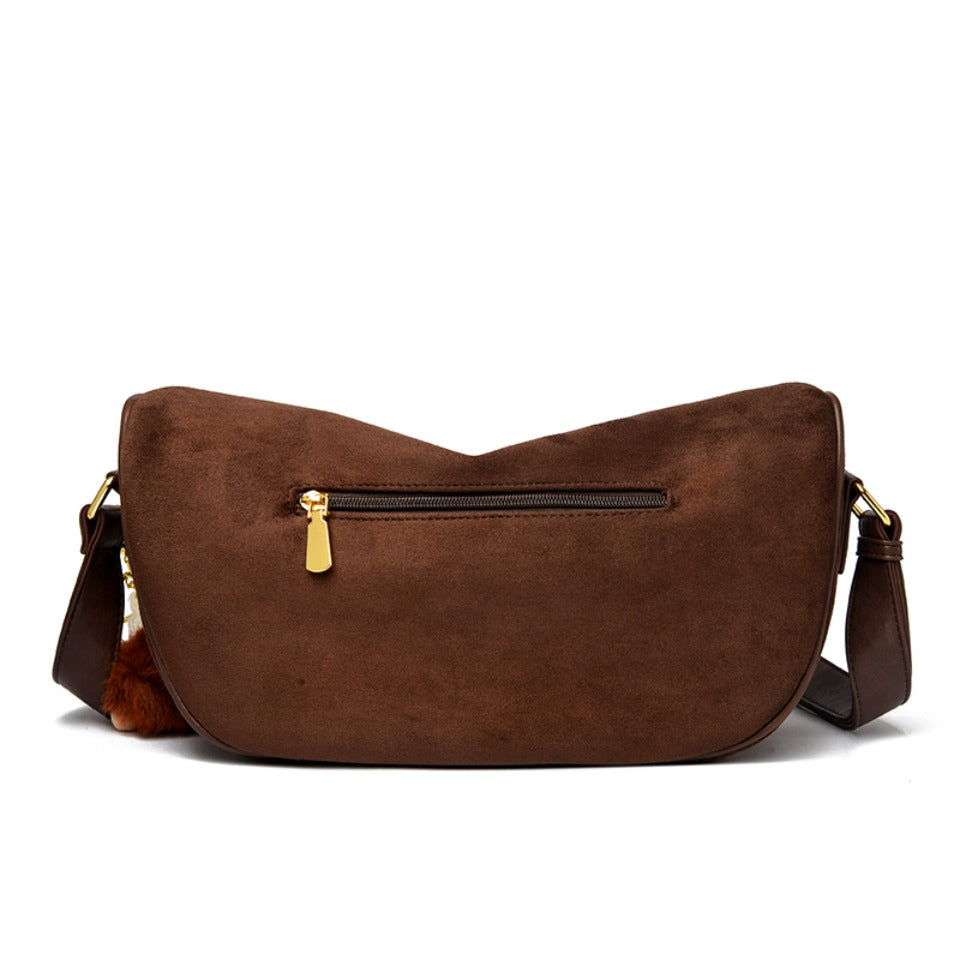 LAURA borsa a spalla scamosciata