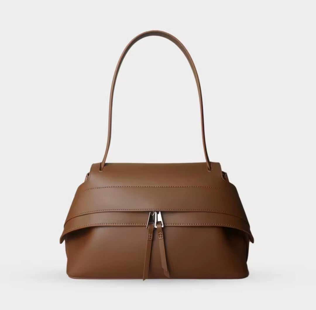 AURORA borsa in pelle con manico lungo