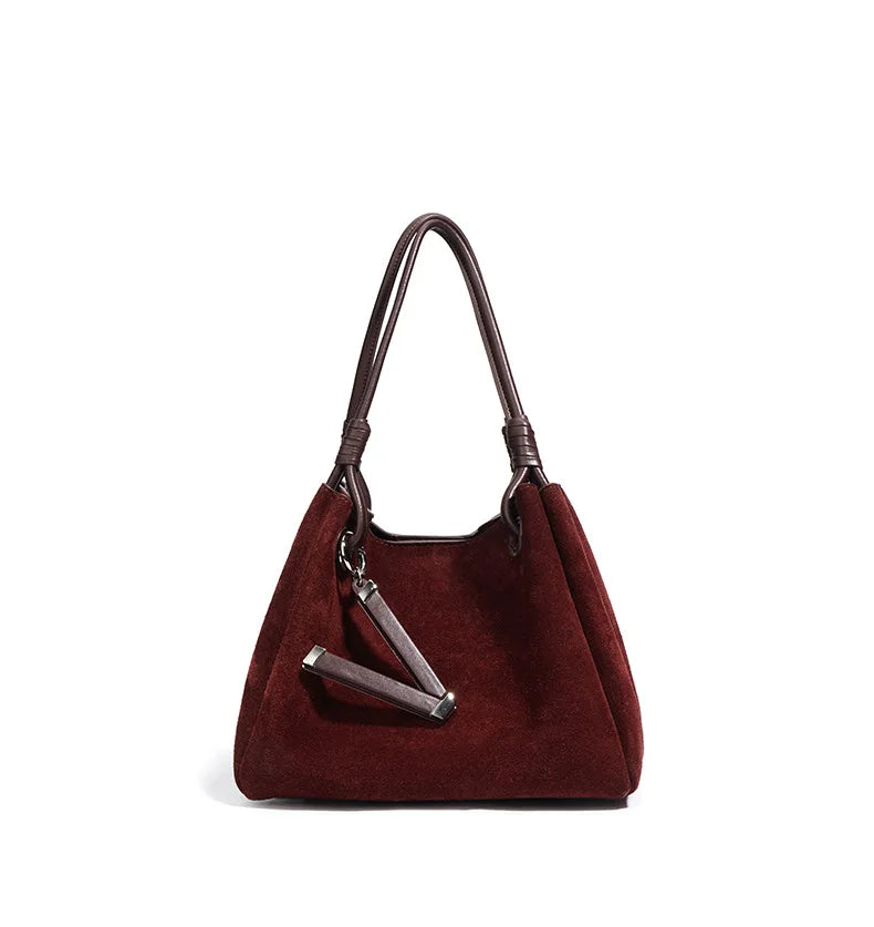 ROSA - Borsa Versatile in Pelle Scamosciata