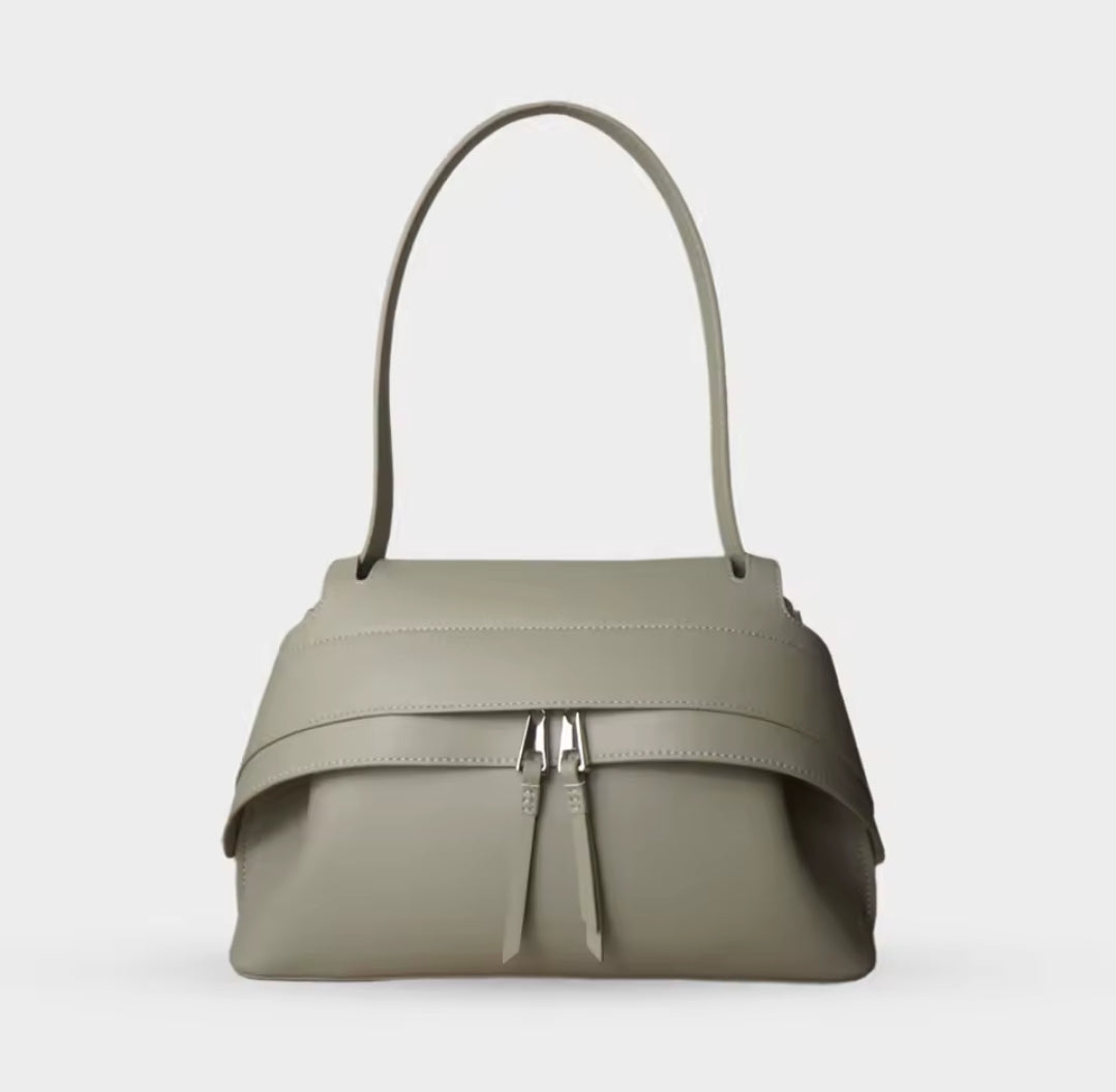 AURORA borsa in pelle con manico lungo