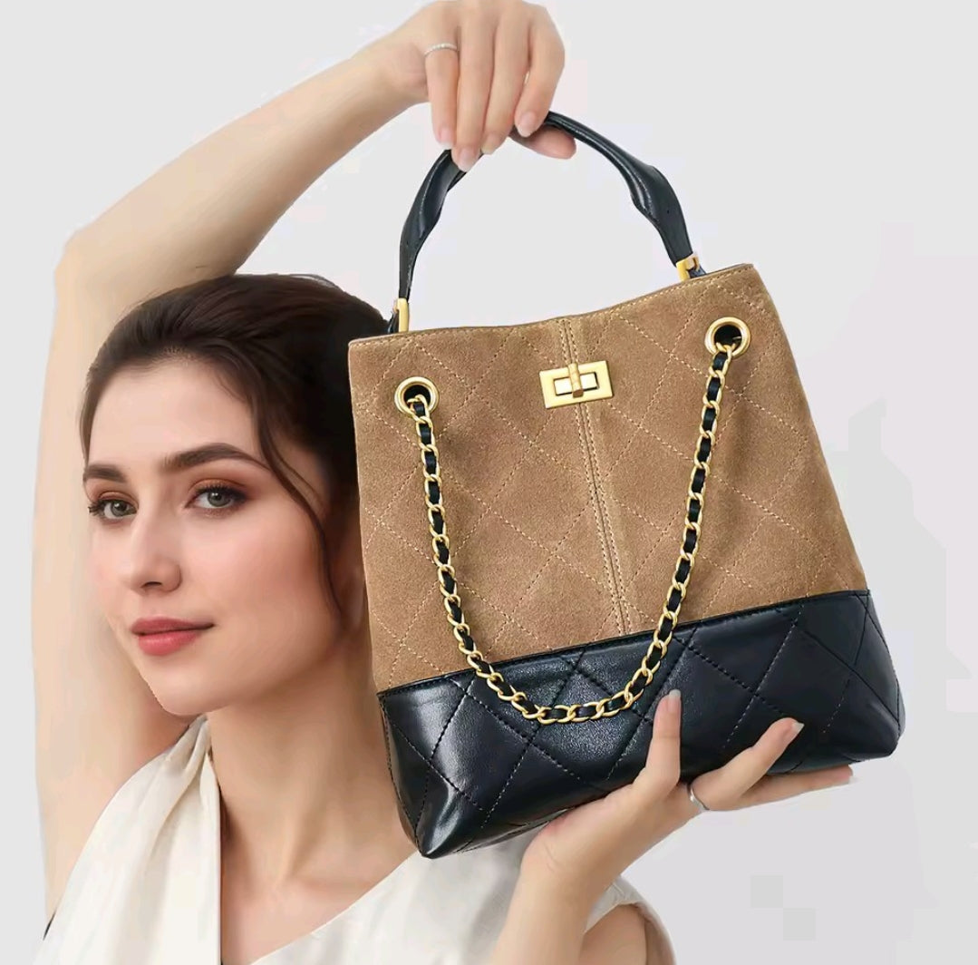 EMMA borsa a secchiello in pelle