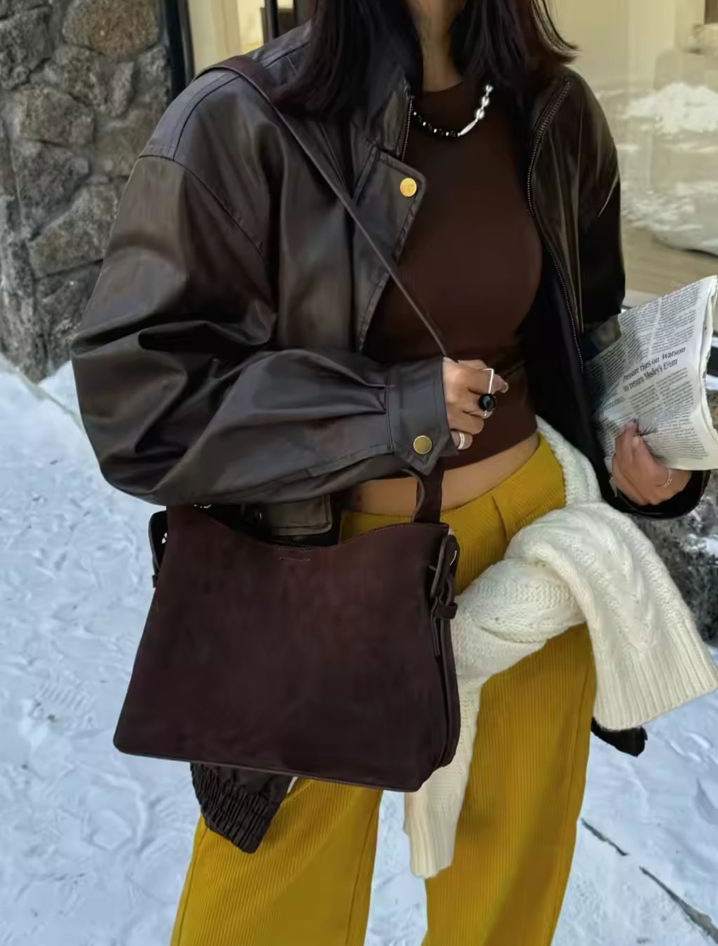 MELISSA borsa scamosciata versatile