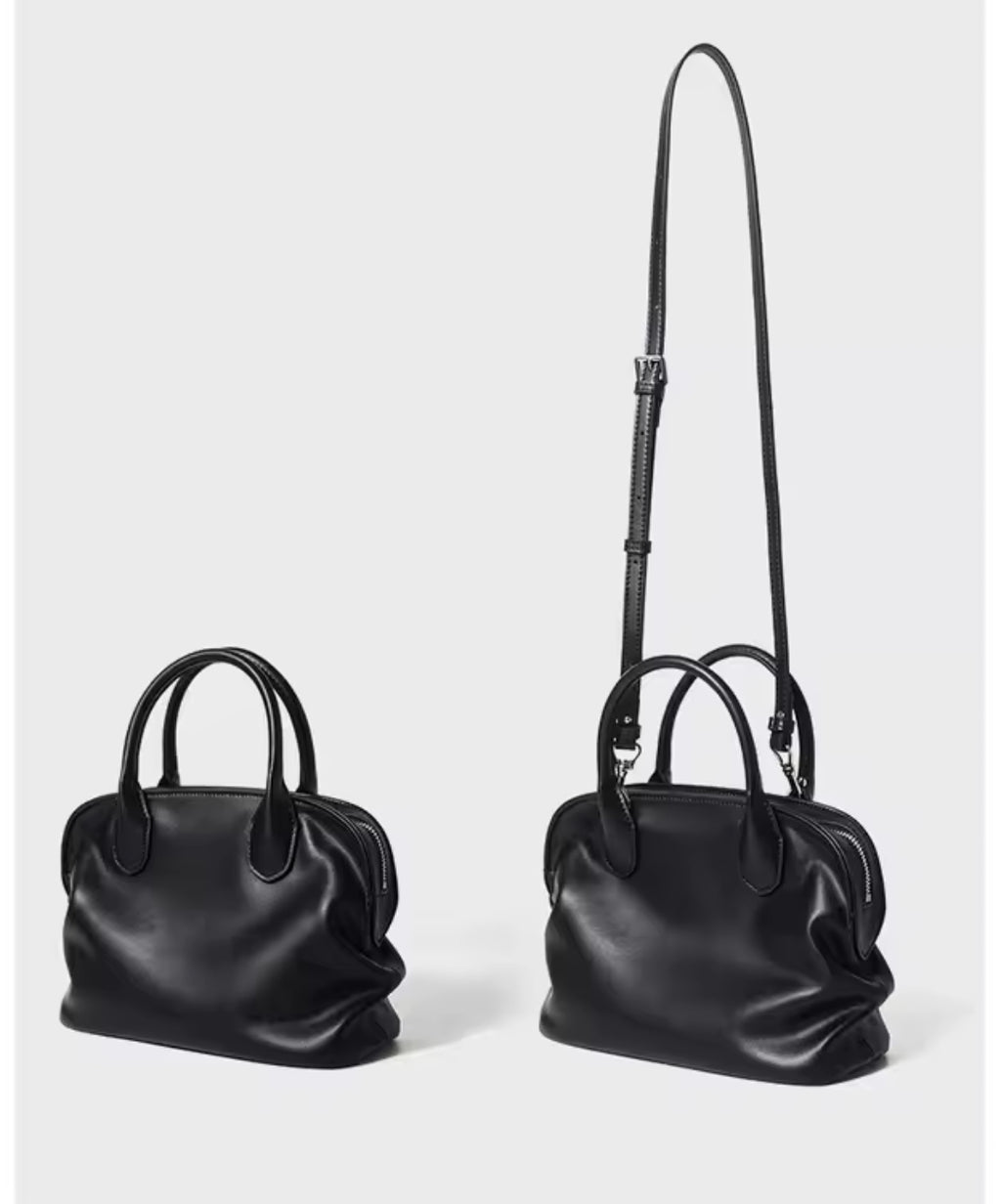 AMBRA borsa a conchiglia in pelle