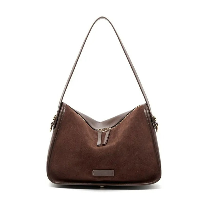 NICOLA borsa scamosciata morbida