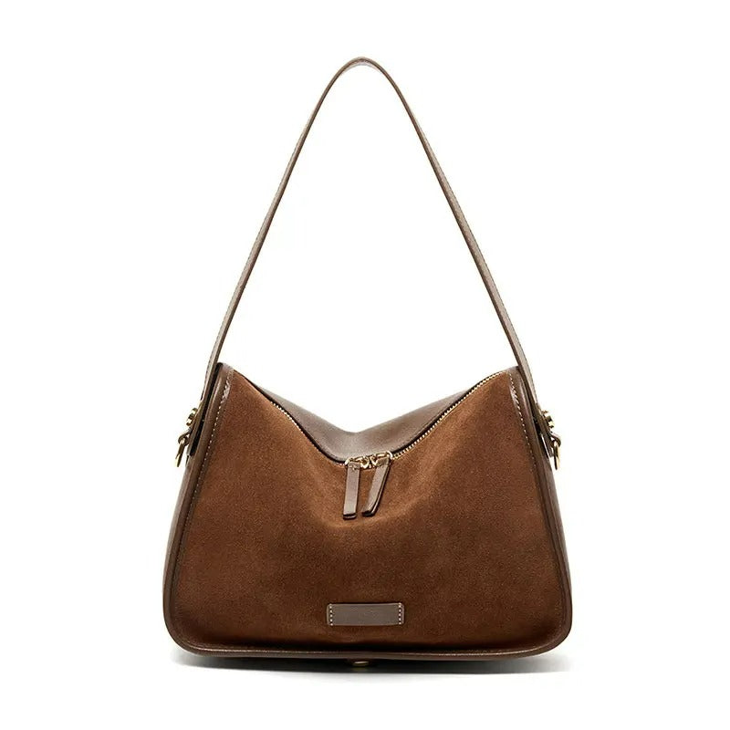 NICOLA borsa scamosciata morbida